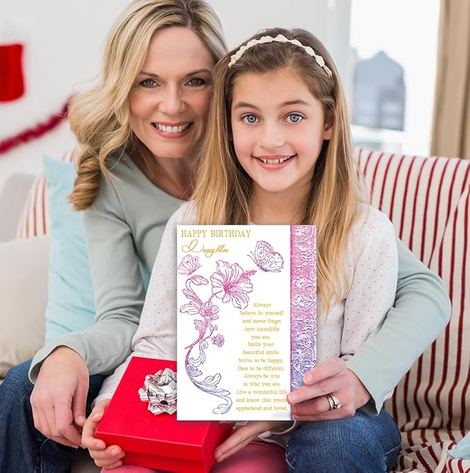 Daughter Birthday Card,Unique Birthday Gifts for Daughter,Gift Idea for Girl