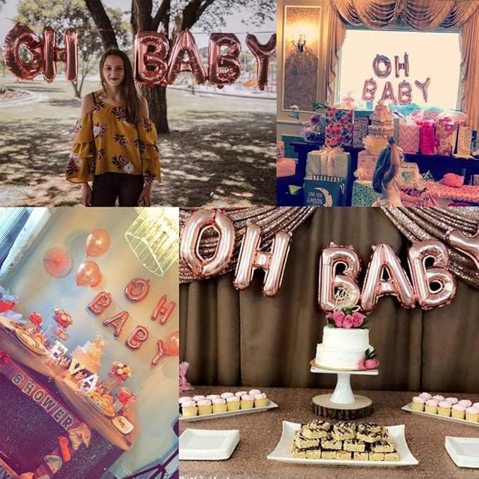 78pcs Letter Balloons Rose Gold Custom Alphabet Balloons Party Supplies for Birthday Shower Personalized Phrase Word Name Banner 16 Inch A-Z Letter Decor (3 Set)