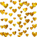 10 Pack 130ft Champagne-Gold Holographic Heart Party Garland Asymmetrical Love Hanging Banners for Birthday Wedding Engagement Bachelorette Neutral Baby Bridal Shower Decorations