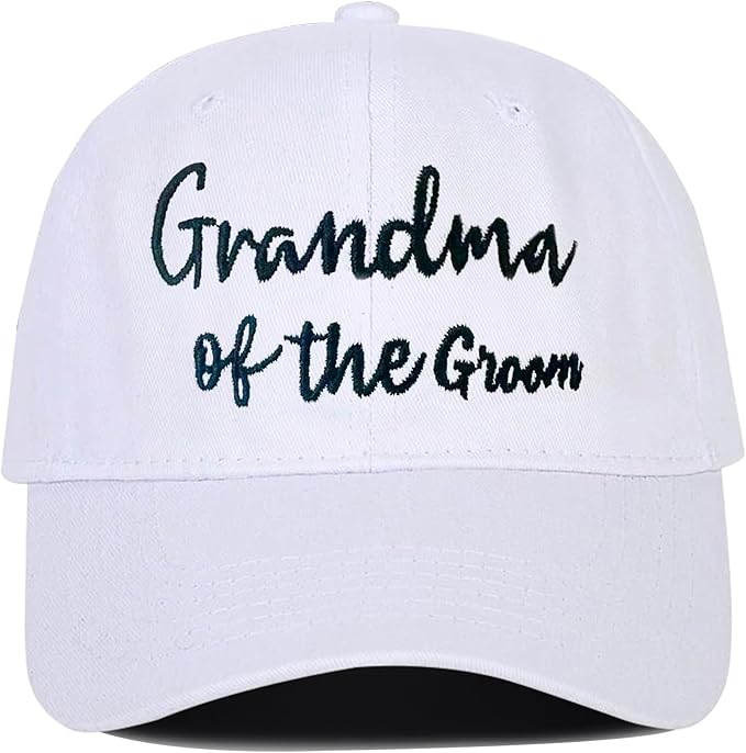 Adjustable Embroidered Hat for Bridal Shower Wedding Engagement Anniversary Honeymoon Newlyweds Couples Gifts