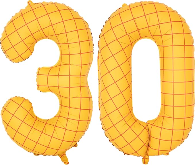 40-Inch Large Number Balloon Toy Inspired Story Matte Yellow Birthday Balloon Western Rodeo Party Supplies Boy Girl Story Anniversary Kids Birthday Party Cowboy Farm Themed Baby Welcome Decorations