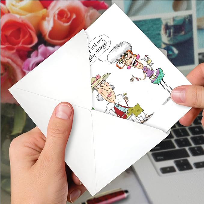 NobleWorks Funny Birthday Greeting Card with 5 x 7 Inch Envelope (1 Card) Bday Changed Age C11086BDG