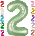 2 Numbers Balloon 40 Inch Olive Green Two Balloon Number Birthday Decor, 2nd 12 21st Party Celebration Decorations Graduations Wedding Baby Shower