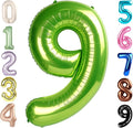 40 Inch Light Green Numbers 9 Balloon, Balloons Decorations for 9 19 90 Birthday Party, Engagement, Wedding, Graduations, Photo Shoot Supplies