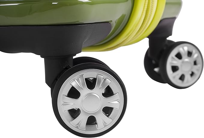 Rockland Melbourne Hardside Expandable Spinner Wheel Luggage, Carry-On 20", Two Tone Green