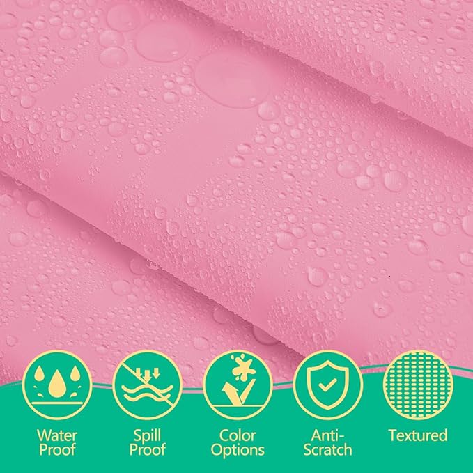 Disposable Pink Plastic Tablecloth 54x108 Inch, 10-Count Waterproof Rectangle Table Cover for Events, Catering