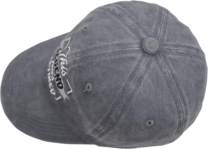 KKMKSHHG Funny Retirement Gifts for Men and Women, This Legend Has Retired Baseball Cap