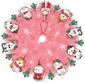 Cute Christmas cat Tree Skirt Xmas Tree Mat Christmas Tree Ornaments Decorations Holiday Party Indoor Outdoor 30"