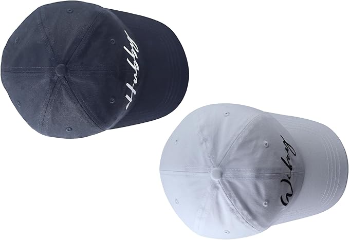 Set 2 of Wifey and Hubby Hats for Women Men, Funny Cotton New Wife Husband Embroidered Baseball Cap