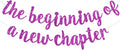 BEISHIDA Glitter Purple The Beginning of A New Chapter Banner, Farewell party decorations,Graduation Sign 2026 Banner,Happy retirement Supplies,Going away party Sign Garland,Graduation banner