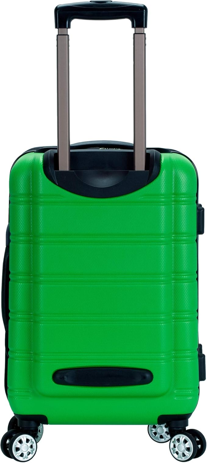 Rockland Melbourne Hardside Expandable Spinner Wheel Luggage, Carry-On 20", Green