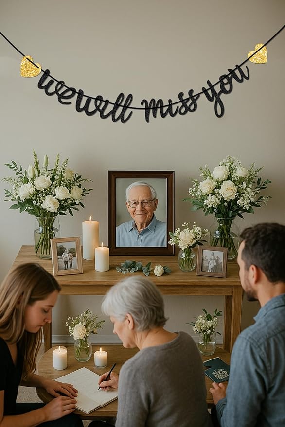 We Will Miss You Banner for Retirement Party Decorations – Going Away Party Decor for Coworker, College Send Off, Goodbye Banner, Farewell Sign, Office Leaving Decorations