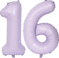 40 In Matte Purple Number Balloons Helium Foil Mylar Balloon Birthday Party banquet Decoration Digital 16