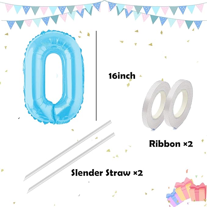 16 Inch Letter Balloons Mylar Foil Alphabet Letter A-Z Balloons Set for Wedding Birthday Party Decoration Banner(26pcs Pack,) (Light blue)