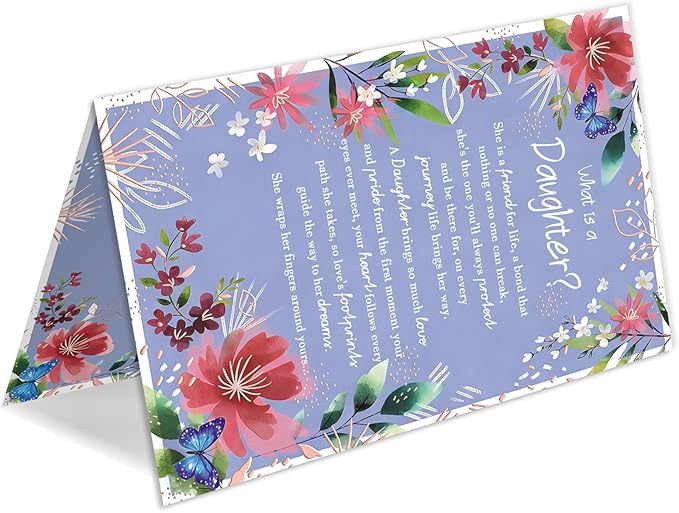 Daughter Birthday Card，Happy Birthday Card & Gift for Daughter from Mom Dad