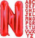 40 Inch Large Red Letter N Balloons Alphabet N Letter Balloons Foil Mylar Big Letter Balloons for Birthday Party Anniversary New Year Graduation Wedding Decorations