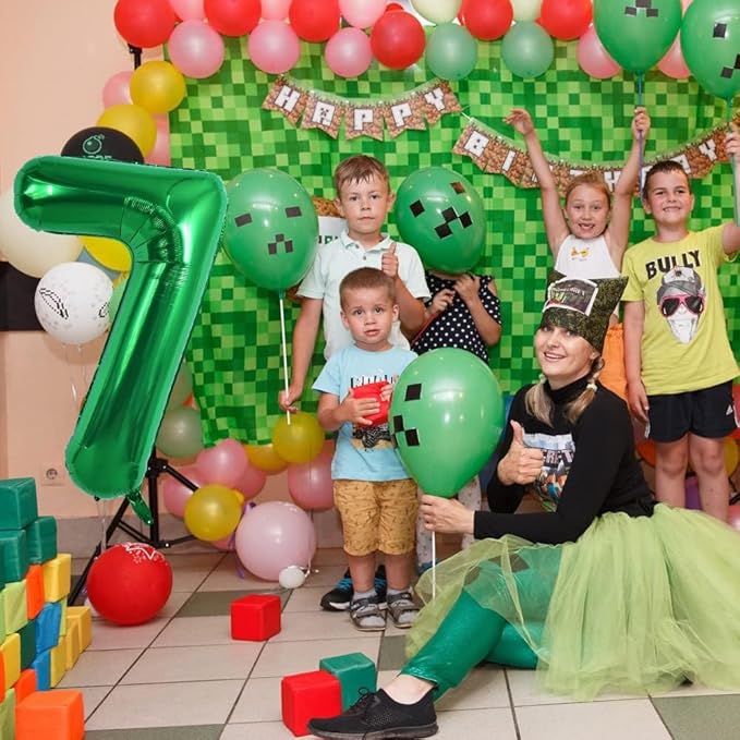 TONIFUL 40 Inch Large Dark Green Number 25 Balloons Giant Digital 25 or 52 Helium Balloons, Foil Mylar Big Number Balloons for 25th or 52nd Birthday Party 25th or 52nd Anniversary Supplies Decorations