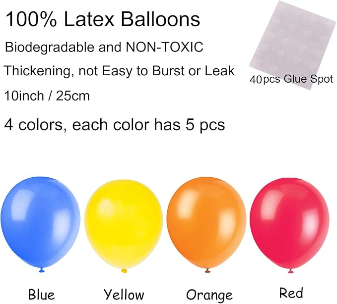 ZERODECO Birthday Decoration Set - Happy Birthday Banner, Bunting, 4 Paper Fans, 6 Paper Pom Poms, 10 Hanging Swirls, 20 Balloons - Multicoloured