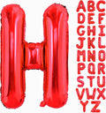 40 Inch Large Red Letter H Balloons Alphabet H Letter Balloons Foil Mylar Big Letter Balloons for Birthday Party Anniversary New Year Graduation Wedding Decorations