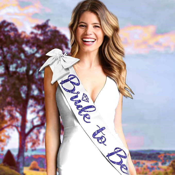 RhinestoneSash Something Blue for Bride - Navy Bridal Party Sash - Denim and Diamonds Bachelorette Party