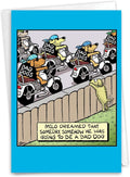 NobleWorks Hysterical Birthday Greeting Card with 5 x 7 Inch Envelope For Men and Women (1 Card) Bad Dog C10301BDG