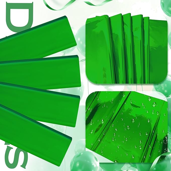 2pcs Green Foil Tablecloth 54*72 Inch Jungle Safari Wild One Birthday Party Table Cloths Plastic Disposable Waterproof Table Cover for Christmas Wedding Baby Shower Graduation Party Supplies