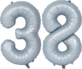 40 In Matte gray Number Balloons Helium Foil Mylar Balloon Birthday Party banquet Decoration 38