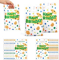 50pcs Cookies Gift Bags, Colorful Happy Birthday Goodie Bags for Party Favors Cartoon Theme Birthday Decorations for Boys Girls Celebrations Party Supplies