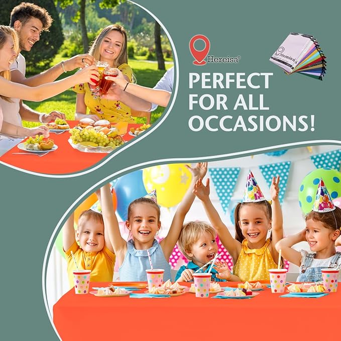Plastic Tablecloths 4 Pack Rectangle
