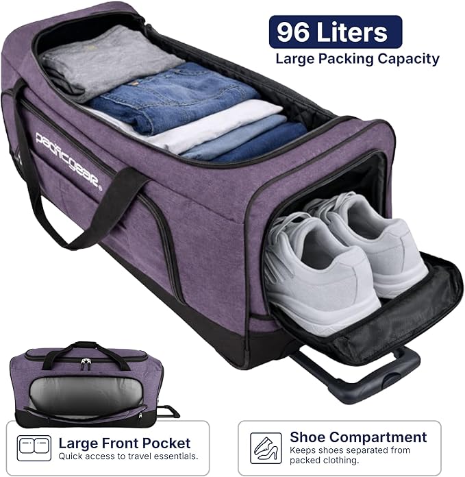 Pacific Gear Duffel Bag with Rolling Wheels
