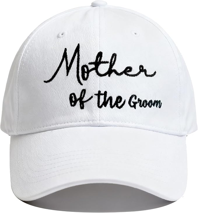 Adjustable Embroidered Hat for Bridal Shower Wedding Engagement Anniversary Honeymoon Newlyweds Couples Gifts