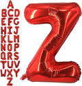 40 Inch Red Letter Z Balloons, DIY Phrase Foil Alphabet Letter Z Balloons DIY Word Z Banner for Birthday Anniversary Celebration Graduation Party Supplies Decoration