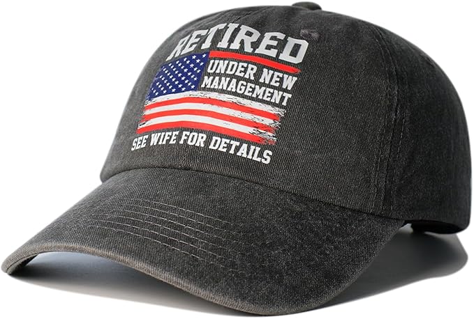 Retirement Gifts for Men, Mens Retirement Gifts, Adjustable Retired Hats for Him Husband Dad