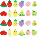 24 Pcs Squishy Toys, Fruits Mochi Squishies, Mini Kawaii Stress Relief Toys Party Favors for Kids Adults Birthday Gifts Classroom Prizes