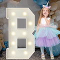 3FT Marquee Light Up Letters, Large Marquee Letters, Pre-cut Foam Board Letter B for Engagement Wedding Decorations Birthday Party Backdrop Decor, Balloon Arch Kit