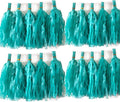 30pcs Paper Tassels Garland Banner Tissue Paper Tassel DIY Hanging Paper Decorations Party Tassel Garland Decor Baby Shower Nursery Wedding Festival Baby Shower Decoration(30, Teal)