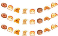 3pcs Bread Party Decorations Garland, Breakfast Bread Party Decorations Bread Hanging Garland Bakery Toast Bread Grain Pre-Strung Garland for Bread Themed Birthday Baby Shower Party Supplies