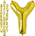 40 Inch Gold Letter Y Balloons, DIY Phrase Foil Alphabet Letter Y Balloons DIY Word Y Banner for Birthday Anniversary Celebration Graduation Party Supplies Decoration