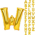 Gold Letter Balloons 40 Inch W Balloon Letters W Alphabet Name Balloons Giant Letters With Straw Big Balloons Foil Gold Balloons For Birthday Party Decorations Wedding Thanksgiving Christmas Balloons