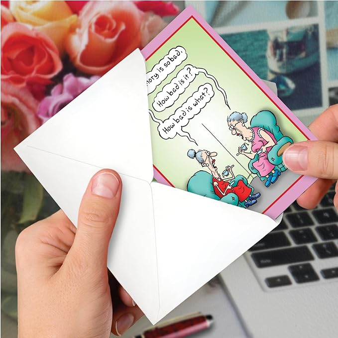 NobleWorks Funny Birthday Greeting Card with 5 x 7 Inch Envelope (1 Card) Bday Bad Memory C3680BDG-UA