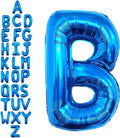 40 Inch Blue Letter B Balloons, DIY Phrase Foil Alphabet Letter B Balloons DIY Word B Banner for Birthday Anniversary Celebration Graduation Party Supplies Decoration