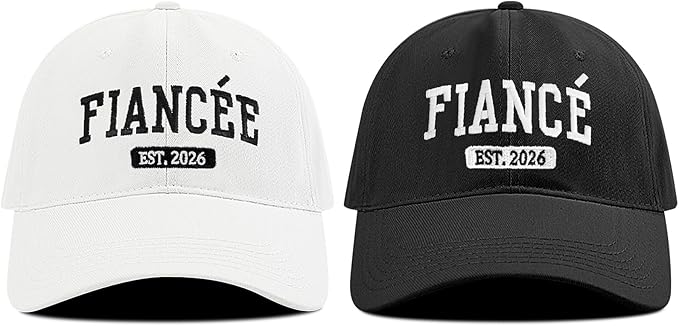 Embroidered Baseball Cap Women Men Engagement Anniversary Honeymoon Wedding Gifts Newlyweds Couples Adjustable Hats