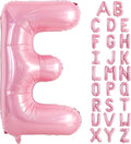 TONIFUL 40 Inch Large Pink Letter E Balloons Giant Foil Mylar Alphabet Balloon for Birthday Party Anniversary Baby Shower Wedding Supplies Decorations
