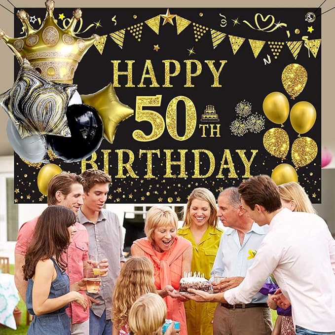 Black And Gold Large Crown Balloons Foil Helium Mylar Balloons Set For Baby Shower Birthday Bachelorette Party Decorations Wedding Anniversary Graduation Backdrop Party Supplies