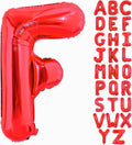 40 Inch Large Red Letter F Balloons Alphabet F Letter Balloons Foil Mylar Big Letter Balloons for Birthday Party Anniversary New Year Graduation Wedding Decorations