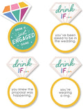 Big Dot of Happiness Drink If Game - Just Engaged - Colorful - Engagement Party Game - 24 Count