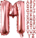 Lovoir 40 Inch Large Rose Gold Letter M Balloons Big Size Jumbo Mylar Foil Helium Balloon for Birthday Party Celebration Decorations Alphabet Rose Gold M