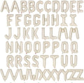 52 Pcs Cream Letter Balloons,16 Inch Foil Alphabet Letter Balloons,Letter A-Z Balloon Banner Custom Phrase Balloon for Birthday Party Wedding Anniversary Decoration (Cream 52pcs)