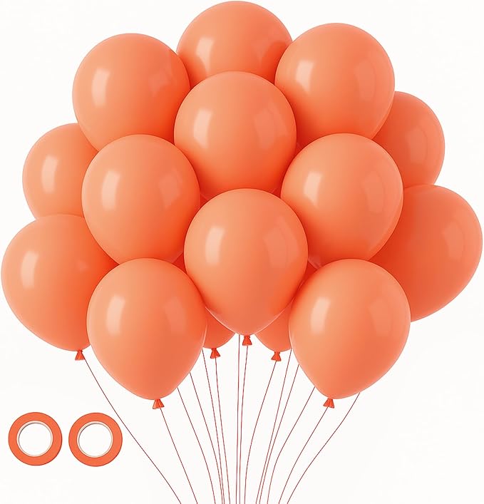 105pcs Peach Balloons 12inch Party Latex Balloons for Boys Girls Birthday Baby Shower Gender Reveal Wedding Sunflower Party Decorations
