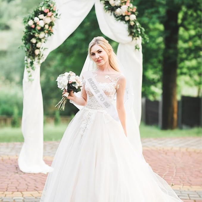 Jaciya Pearl Bride Headband with Veil